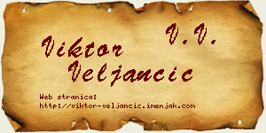 Viktor Veljančić vizit kartica